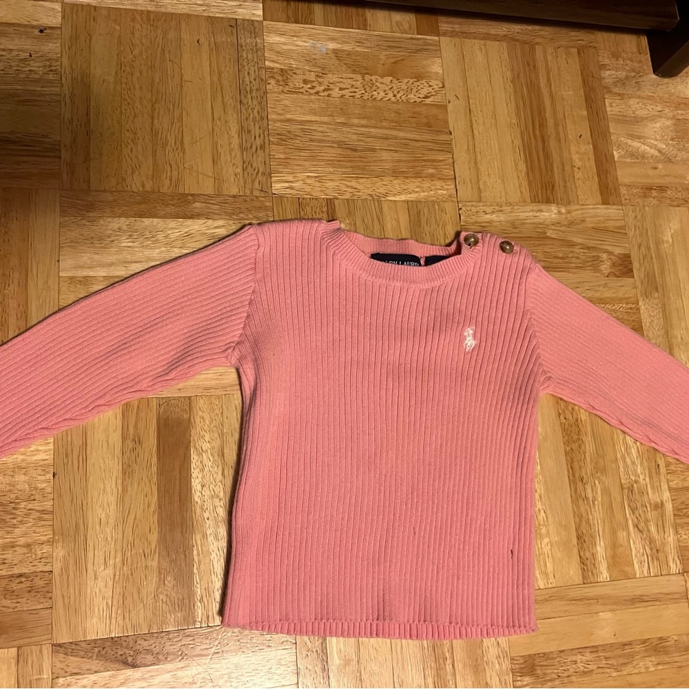 Ralph Lauren ribbed pink sweater
